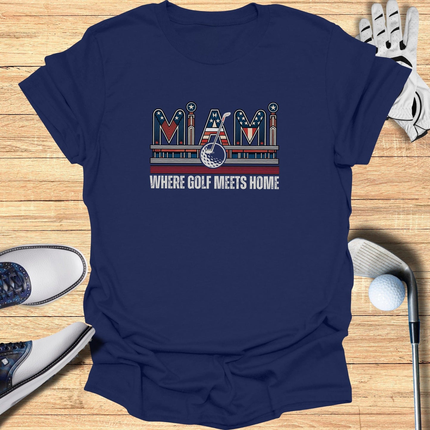 Miami Golf T-Shirt - Funny Golf Tee by Swing Epic