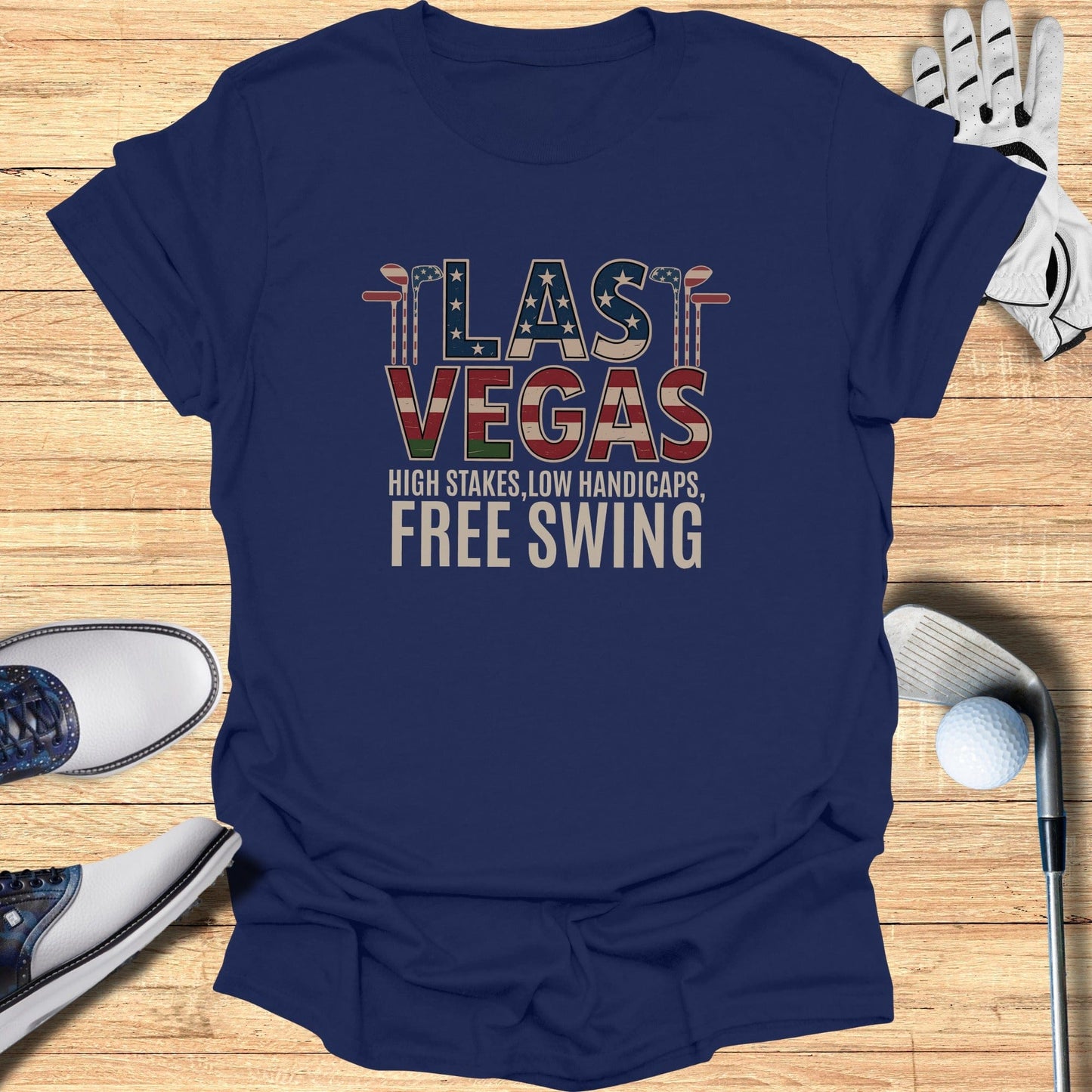 Last Vegas Golf T-Shirt - Funny Golf Tee by Swing Epic