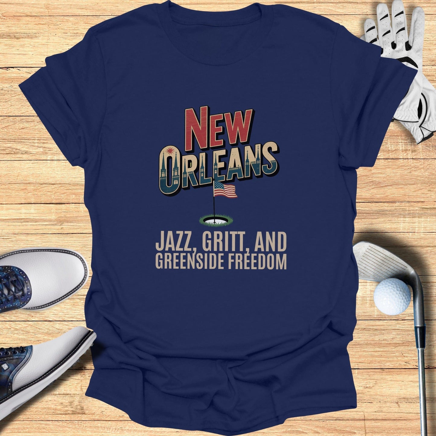 New Orleans Golf T-Shirt - Funny Golf Tee by Swing Epic