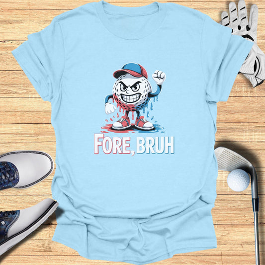 Fore, Bruh T-Shirt - Funny Golf Tee by Swing Epic
