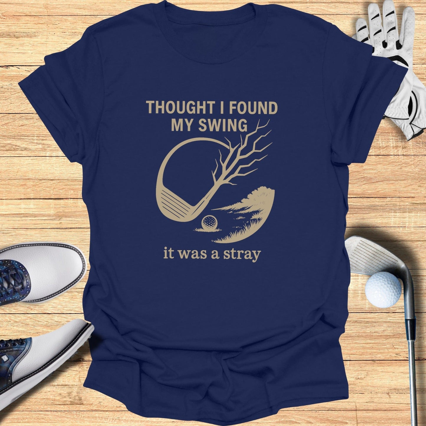 Stray Swing T-Shirt - Funny Golf Tee by Swing Epic