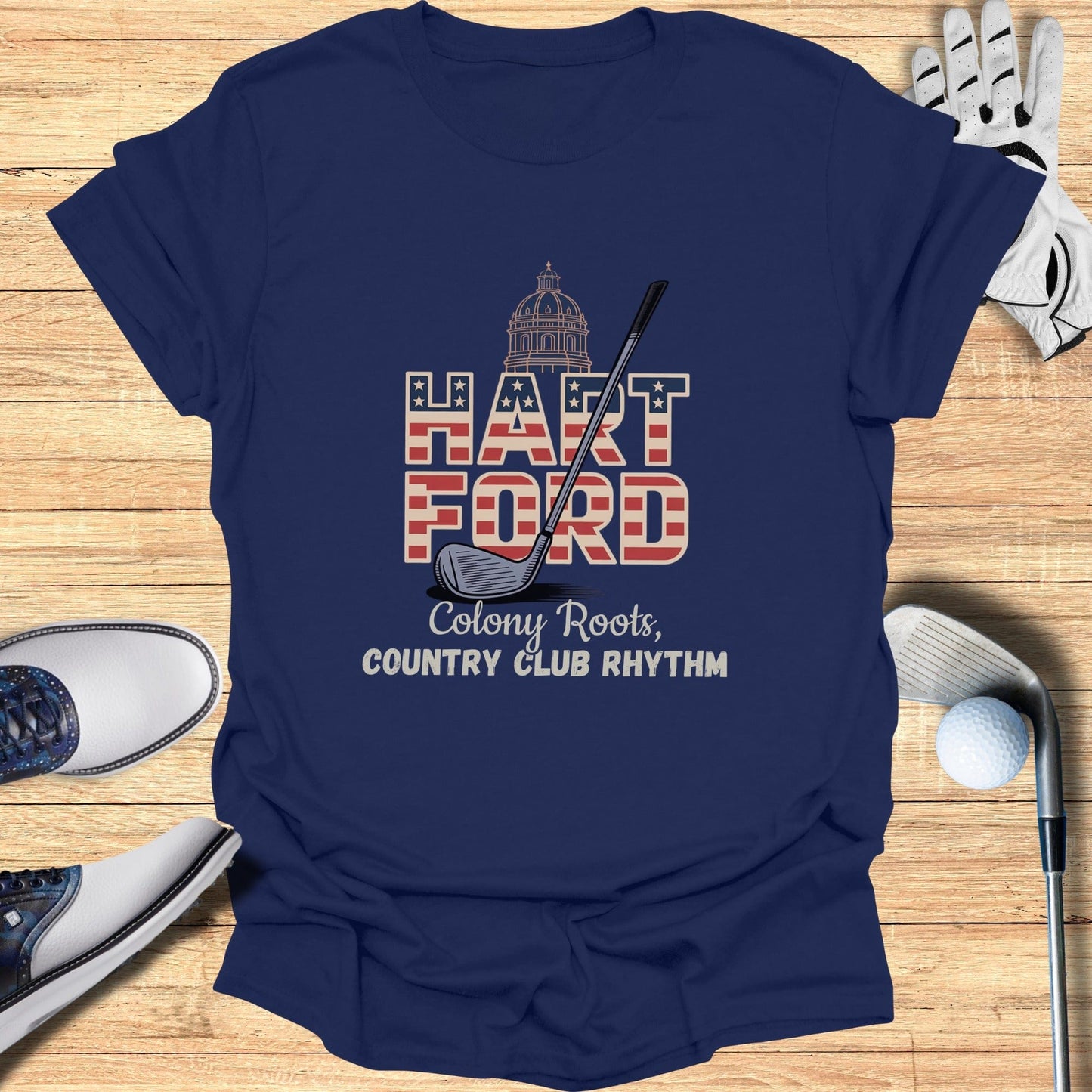 Hartford Golf T-Shirt - Funny Golf Tee by Swing Epic