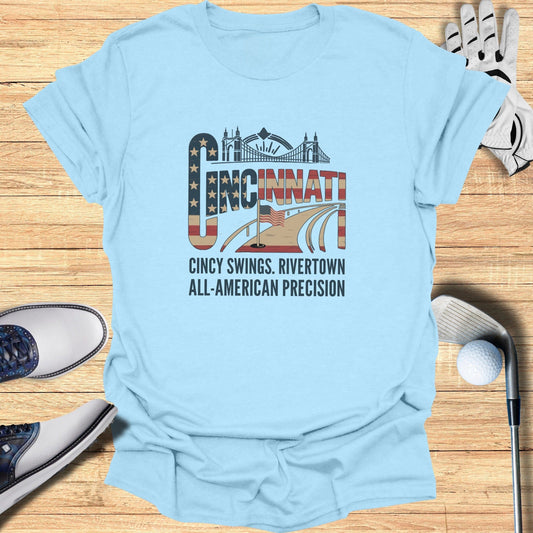 Cincinnati Golf T-Shirt - Funny Golf Tee by Swing Epic