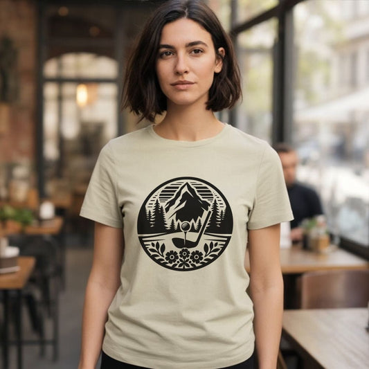 Scenic Mountain and Forest Design Graphic Tee
