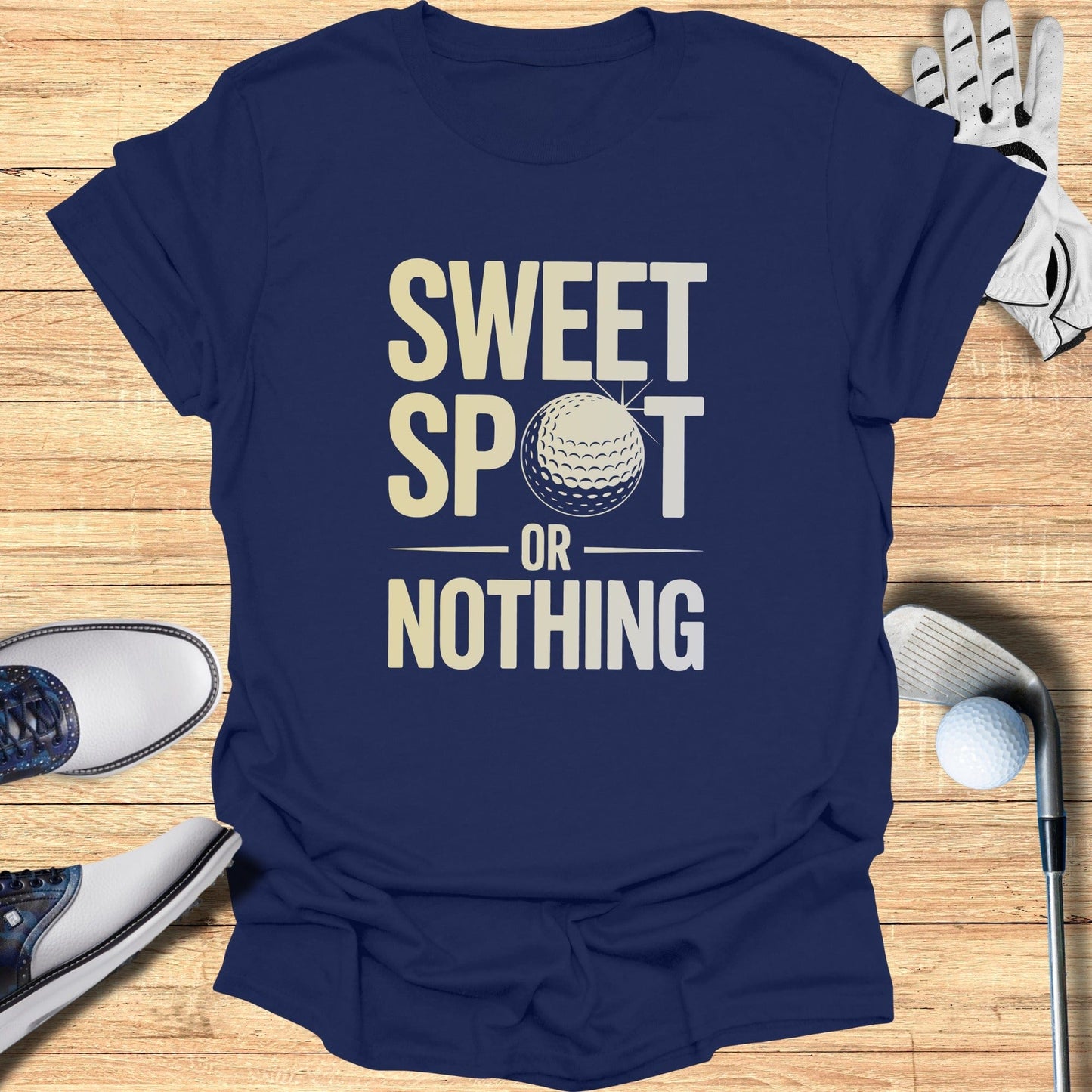 Sweet Spot Or Nothing T-Shirt - Funny Golf Tee by Swing Epic
