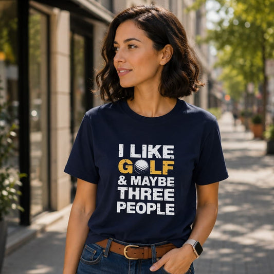 I Like Golf & Maybe Three People T-Shirt