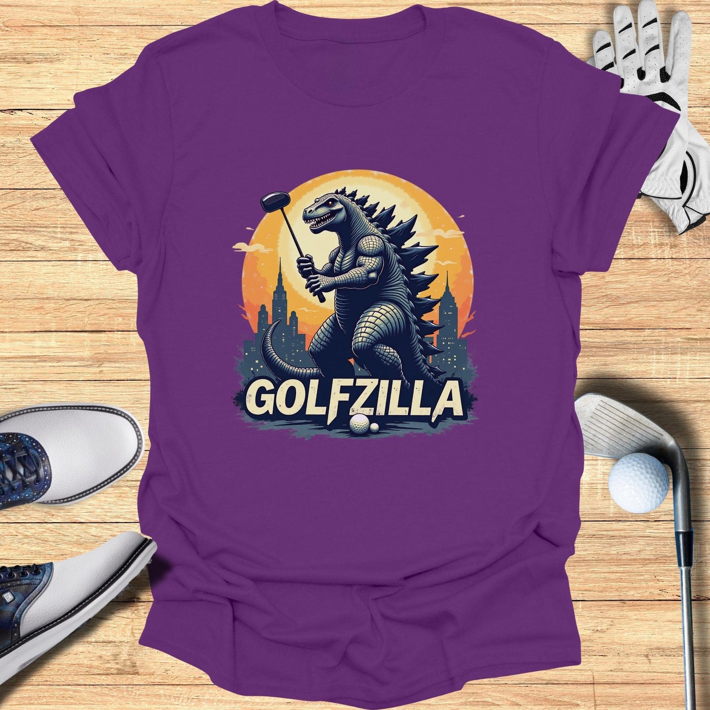 Golfzilla T-Shirt - Funny Golf Tee by Swing Epic