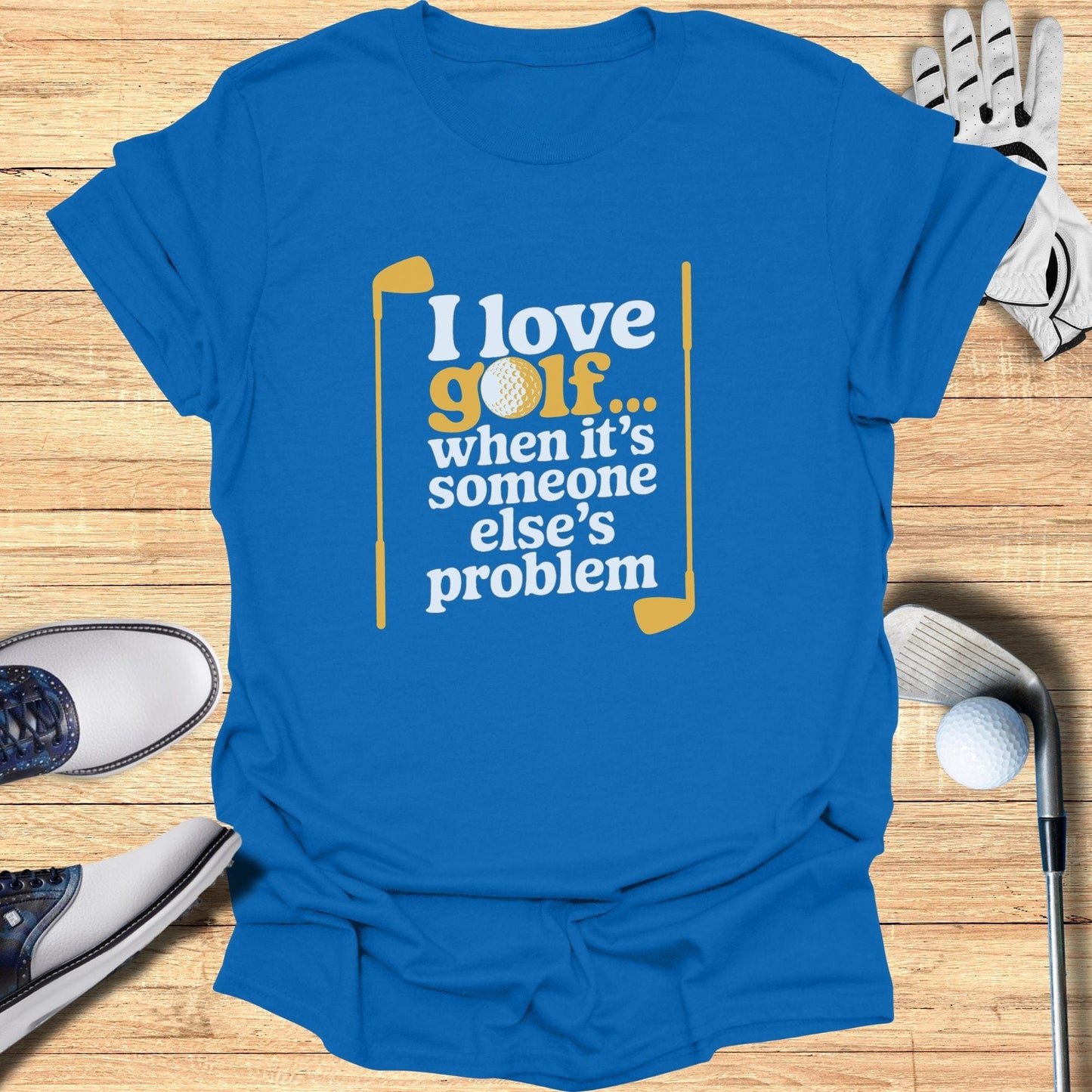 I love Golf T-Shirt - Funny Golf Tee by Swing Epic