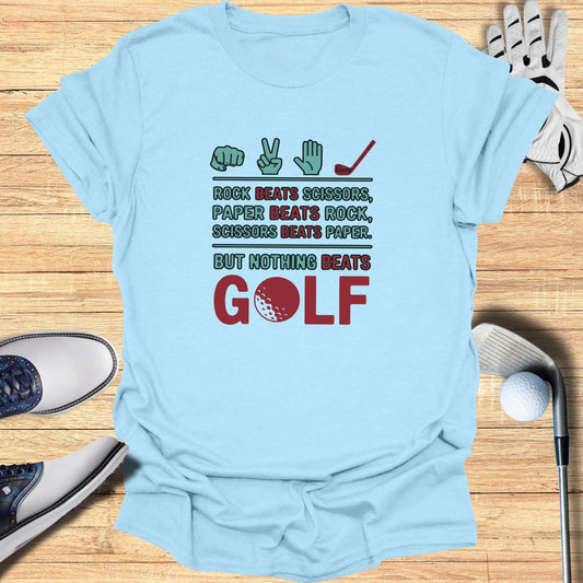 Rock Paper Scissors T-Shirt - Funny Golf Tee by Swing Epic