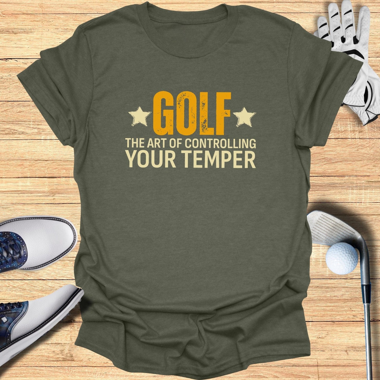 Golf The Art Of Controlling T-Shirt - Funny Golf Tee by Swing Epic