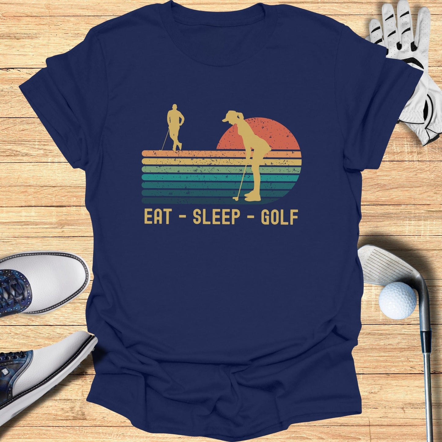 Eat Sleep Golf T-Shirt - Funny Golf T-Shirt by SwingEpic