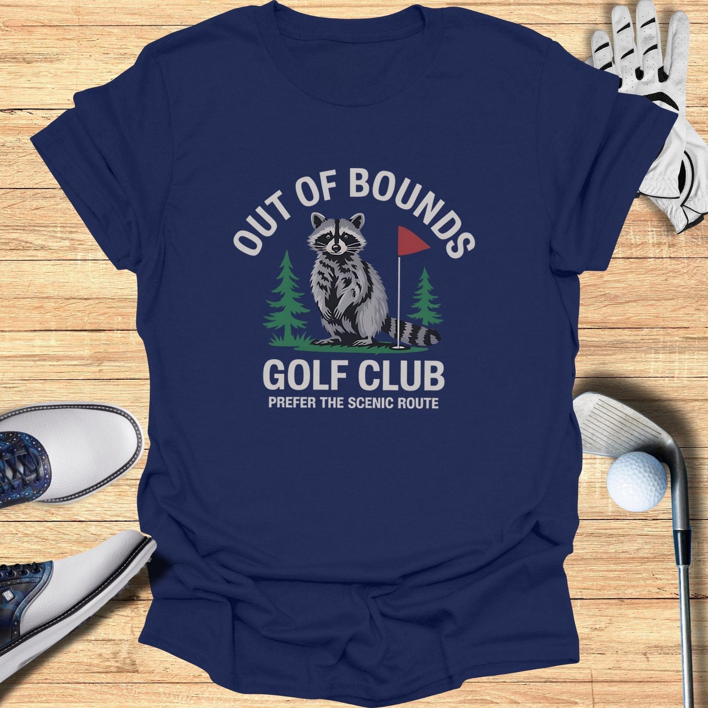 Out of Bounds Golf Club T-Shirt - Funny Golf Tee by Swing Epic