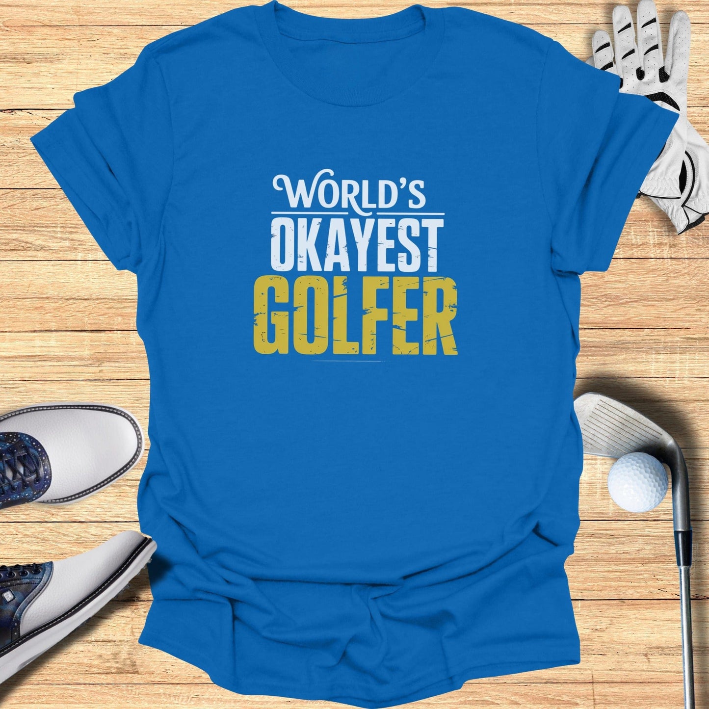 World’s Okayest Golfer T-Shirt - Funny Golf T-Shirt by SwingEpic