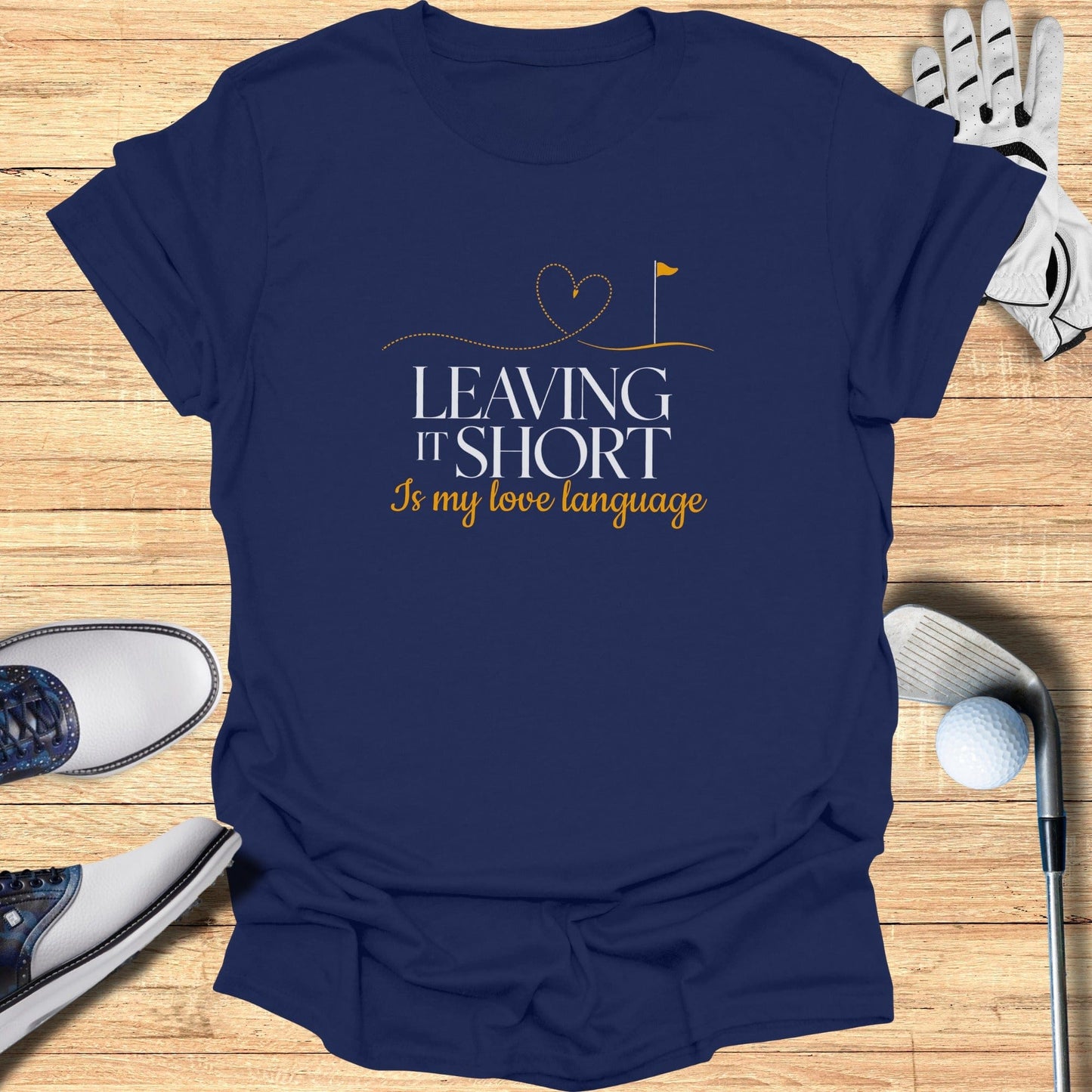 Leaving It Short T-Shirt - Funny Golf Tee by Swing Epic