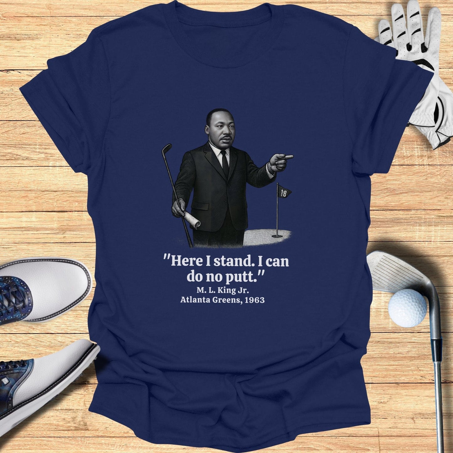 Here I Stand T-Shirt - Funny Golf Tee by Swing Epic