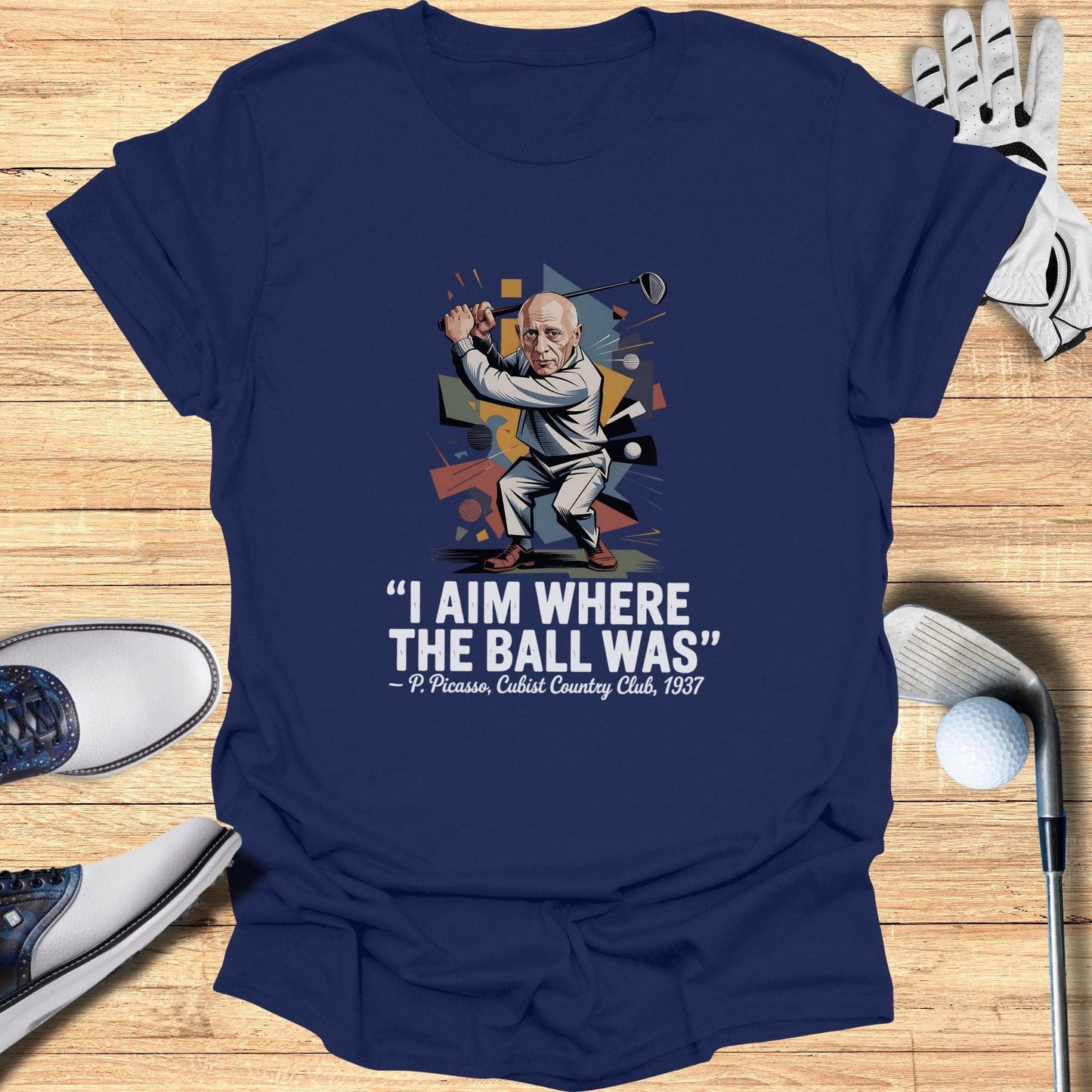 I Aim Where The Ball Was T-Shirt - Funny Golf Tee by Swing Epic