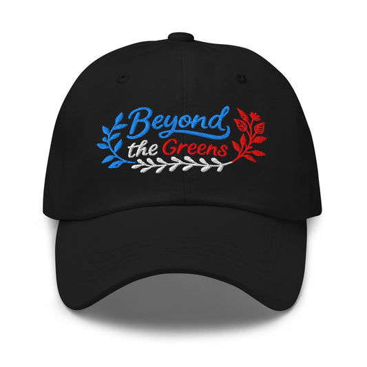 Beyond the Greens Embroidered Golf Cap - Funny Golf Tee by Swing Epic