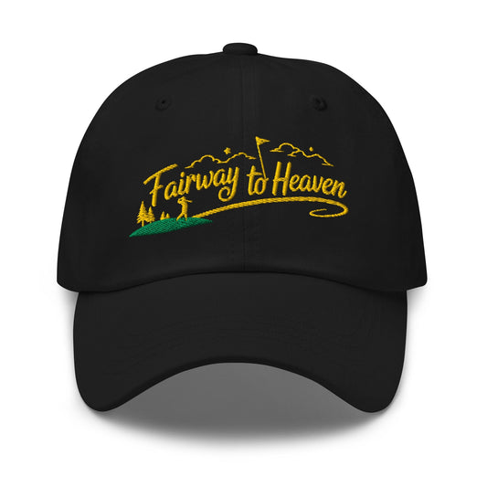 Fairway to Heaven Embroidered Golf Cap - Funny Golf Tee by Swing Epic