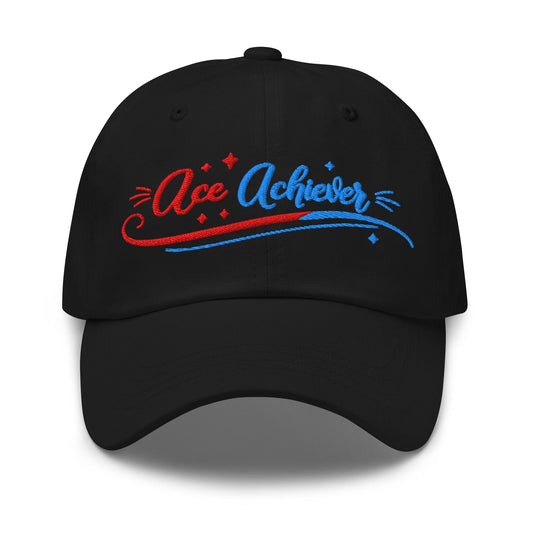 Ace Achiever Sparkle Magic Swirl Embroidered Golf Cap - Funny Golf Tee by Swing Epic