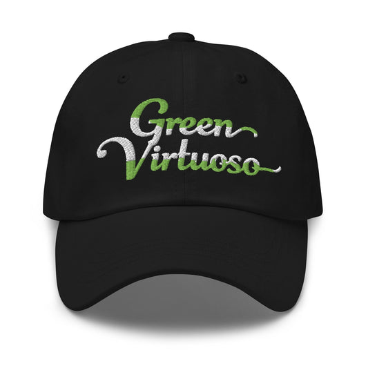 Green Virtuoso Engaging Fun Spirit Embroidered Golf Cap - Funny Golf Tee by Swing Epic