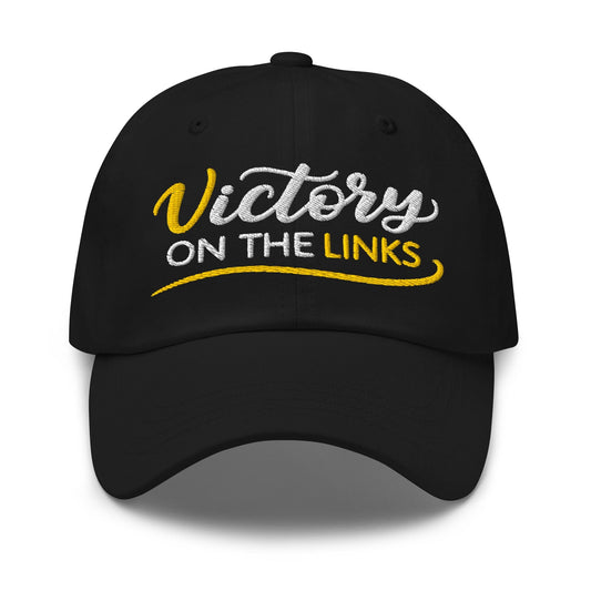 Victory on the Links Fun and Unique Embroidered Golf Cap - Funny Golf Tee by Swing Epic