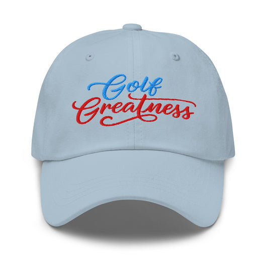 Golf Greatness Embroidered Golf Cap - Funny Golf Tee by Swing Epic