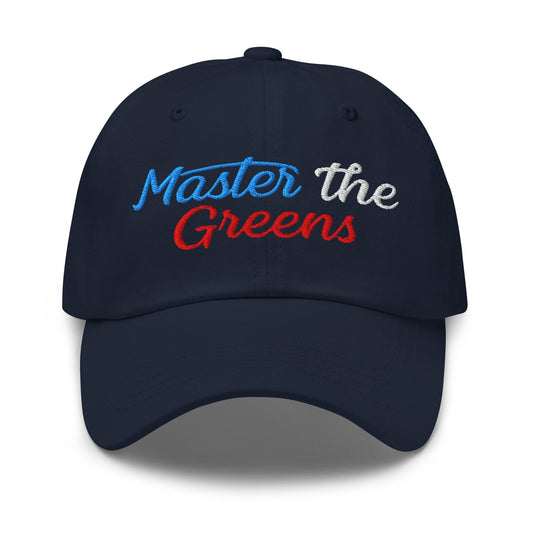 Master the Greens Embroidered Golf Cap - Funny Golf Tee by Swing Epic