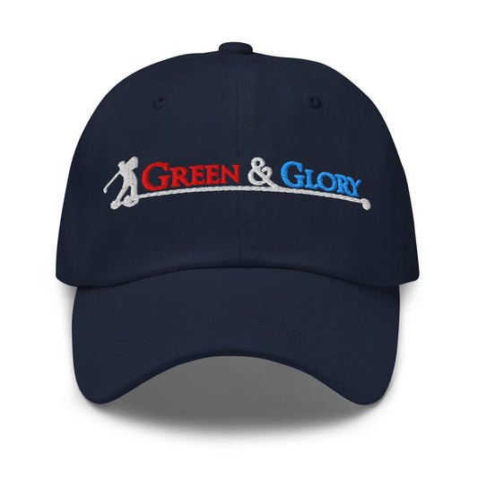 Green & Glory Embroidered Golf Cap - Funny Golf Tee by Swing Epic