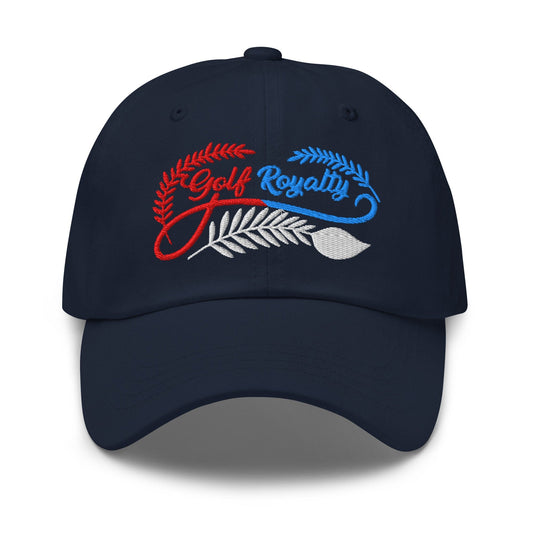 Golf Royalty Fun Design Embroidered Golf Cap - Funny Golf Tee by Swing Epic