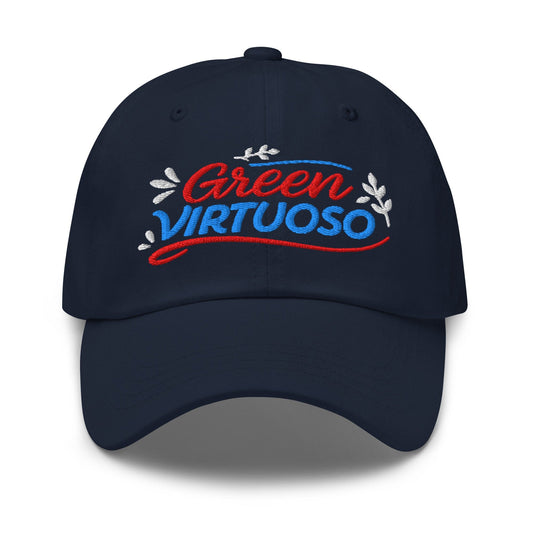 Green Virtuoso Masterpiece Design Embroidered Golf Cap - Funny Golf Tee by Swing Epic