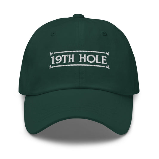 The 19th Hole Embroidered Golf Cap - Funny Golf Tee by Swing Epic
