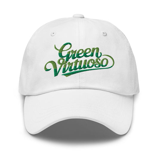 Green Virtuoso Embroidered Golf Cap - Funny Golf Tee by Swing Epic