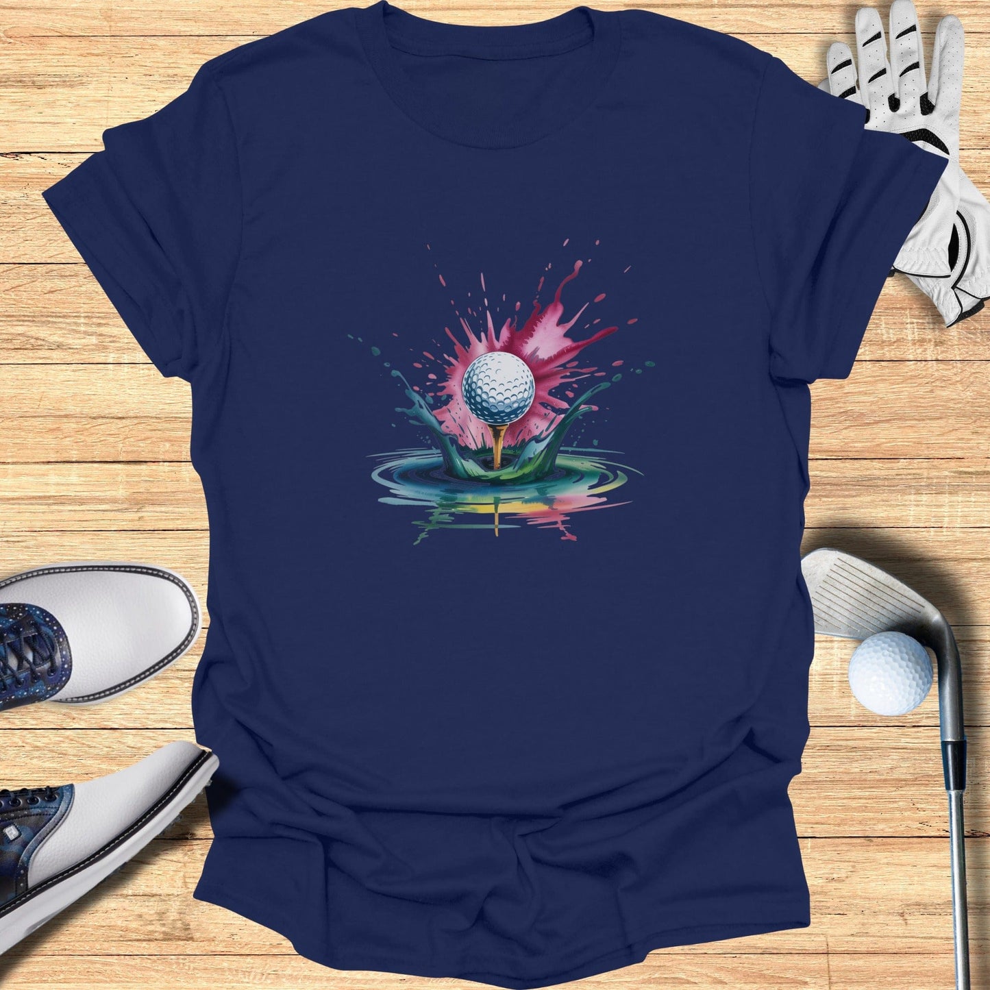 Color Splash Golf T-Shirt - Funny Golf Tee by Swing Epic