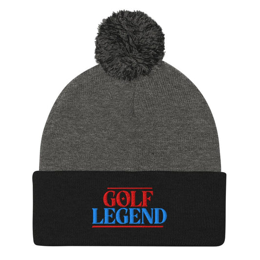 Golf Legend Be a Star Embroidered Golf Pom-Pom Beanie - Funny Golf Tee by Swing Epic