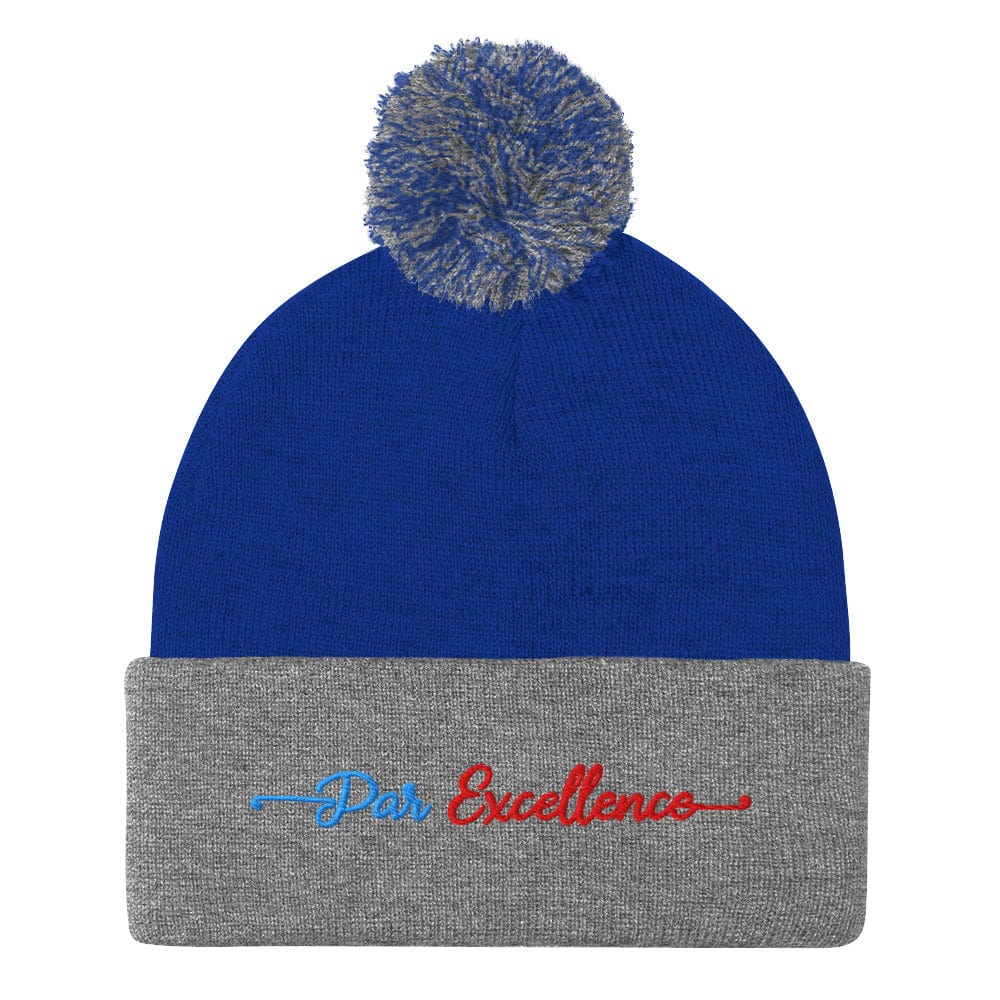 Par Excellence Embroidered Golf Pom-Pom Beanie - Funny Golf Tee by Swing Epic