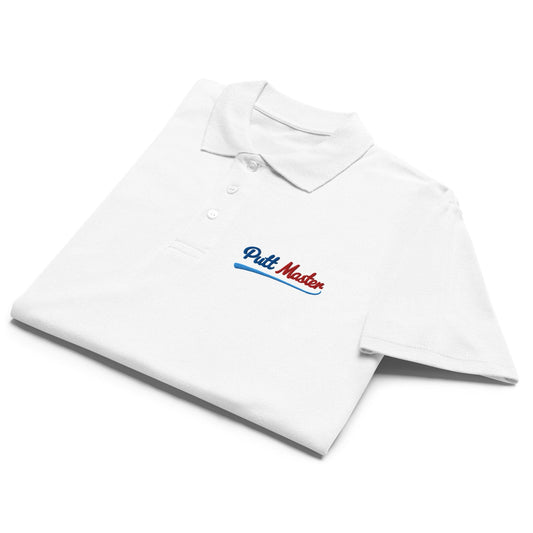 Putt Master Embroidered Golf Pique Polo Shirt