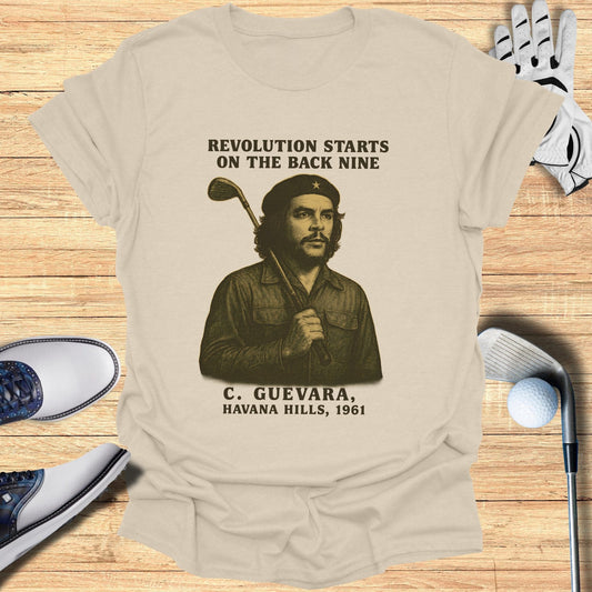 Revolution Starts On The Back Nine T-Shirt - Funny Golf Tee by Swing Epic