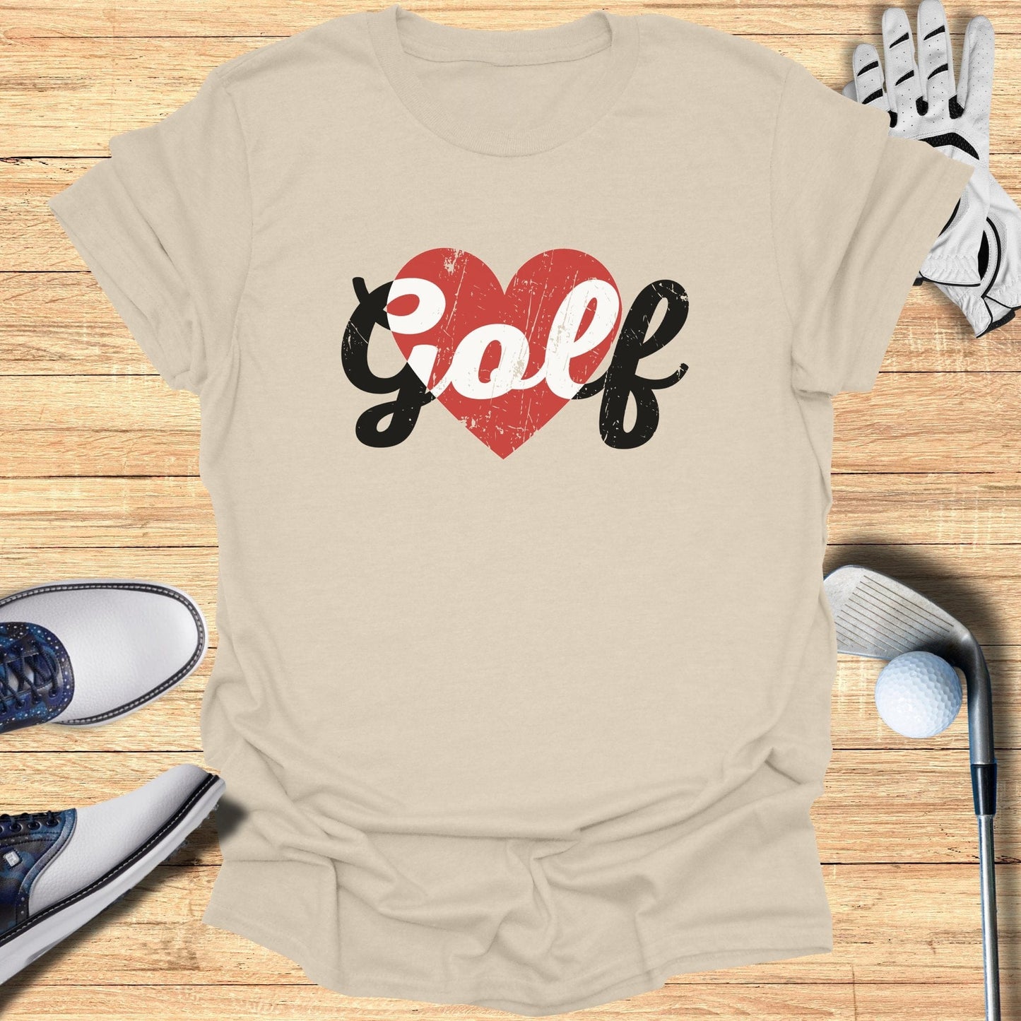 Golf Heart T-Shirt - Funny Golf Tee by Swing Epic