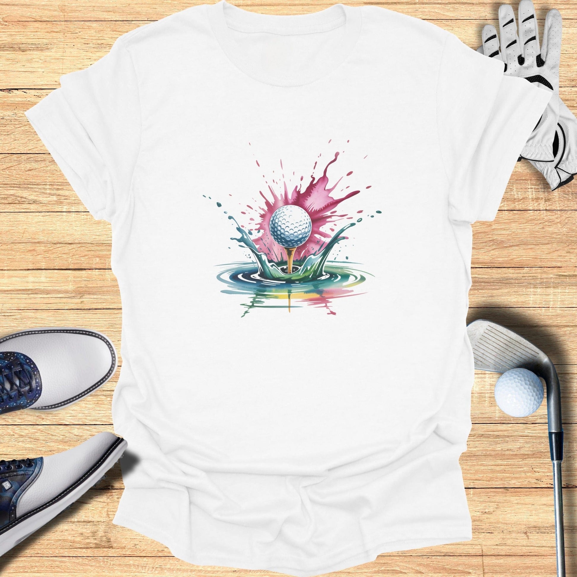Color Splash Golf T-Shirt - Funny Golf Tee by Swing Epic