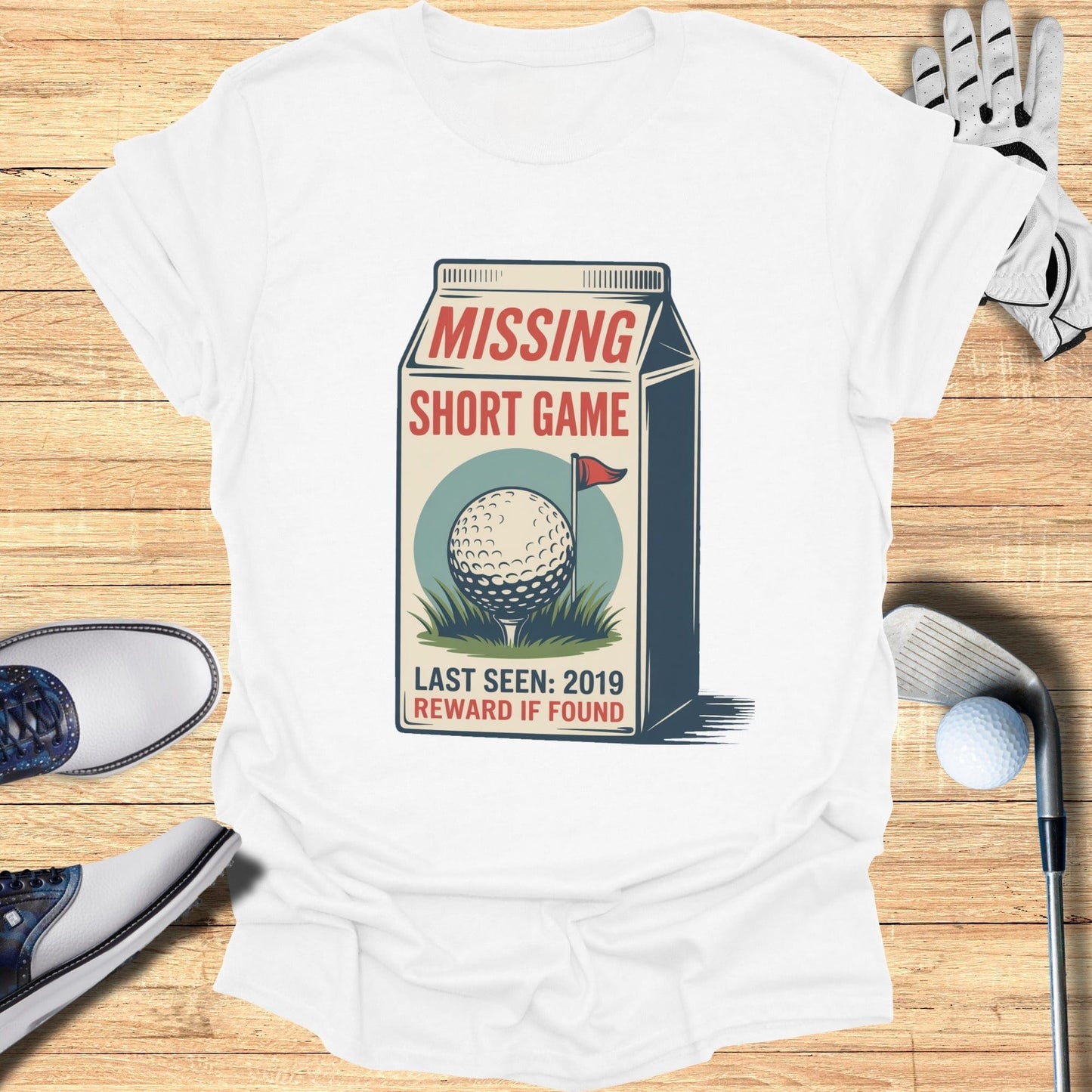 Missing Short Game T-Shirt - Funny Golf Tee by Swing Epic