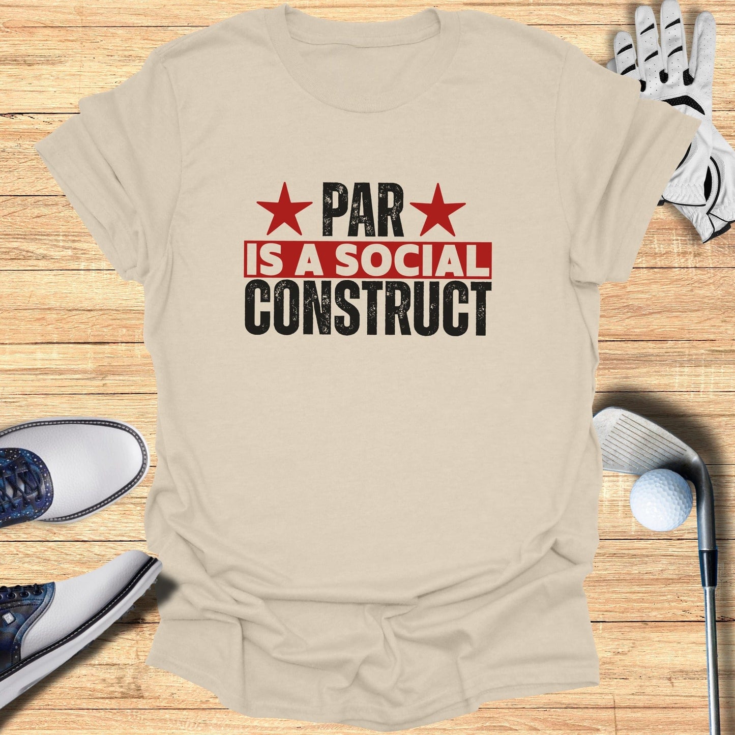 Par Is a Construct T-Shirt - Funny Golf Tee by Swing Epic