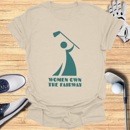 Women Own The Fairway Golf Themed T-shirt