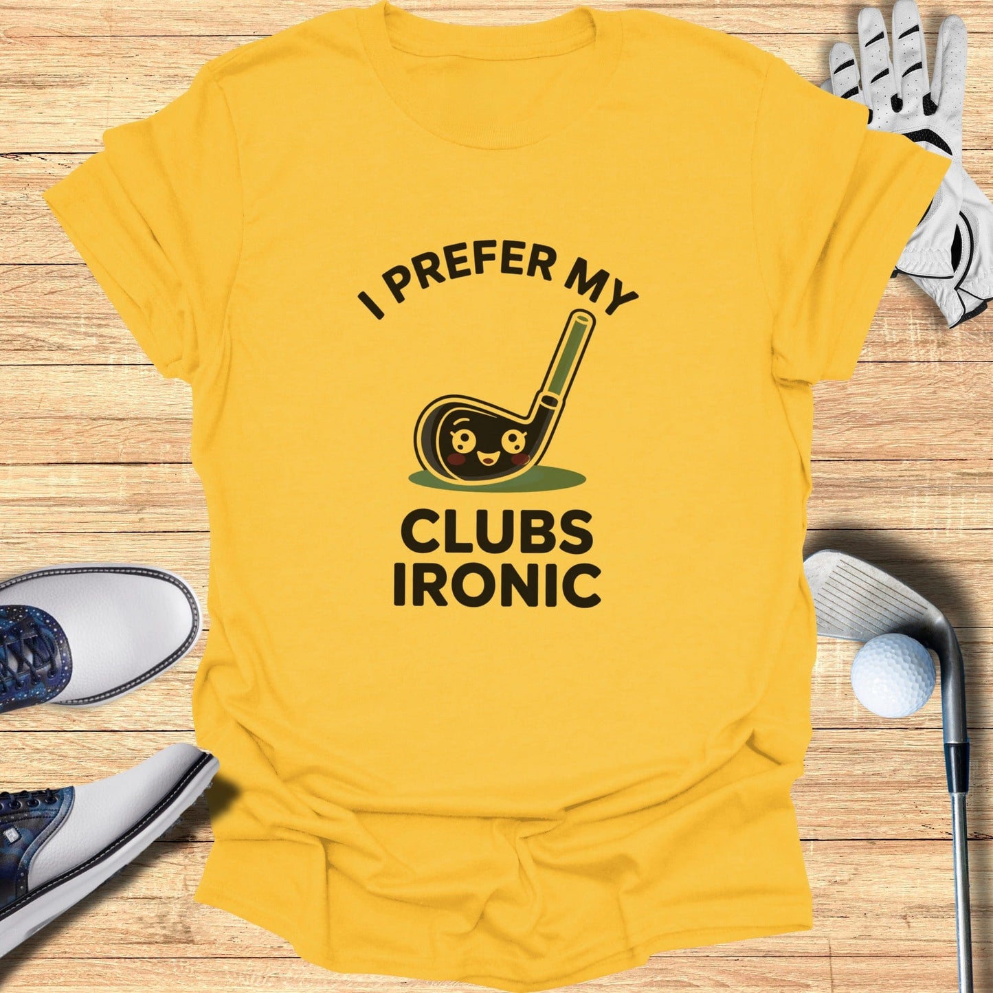 Ironic Clubs Only T-Shirt - Funny Golf Tee by Swing Epic