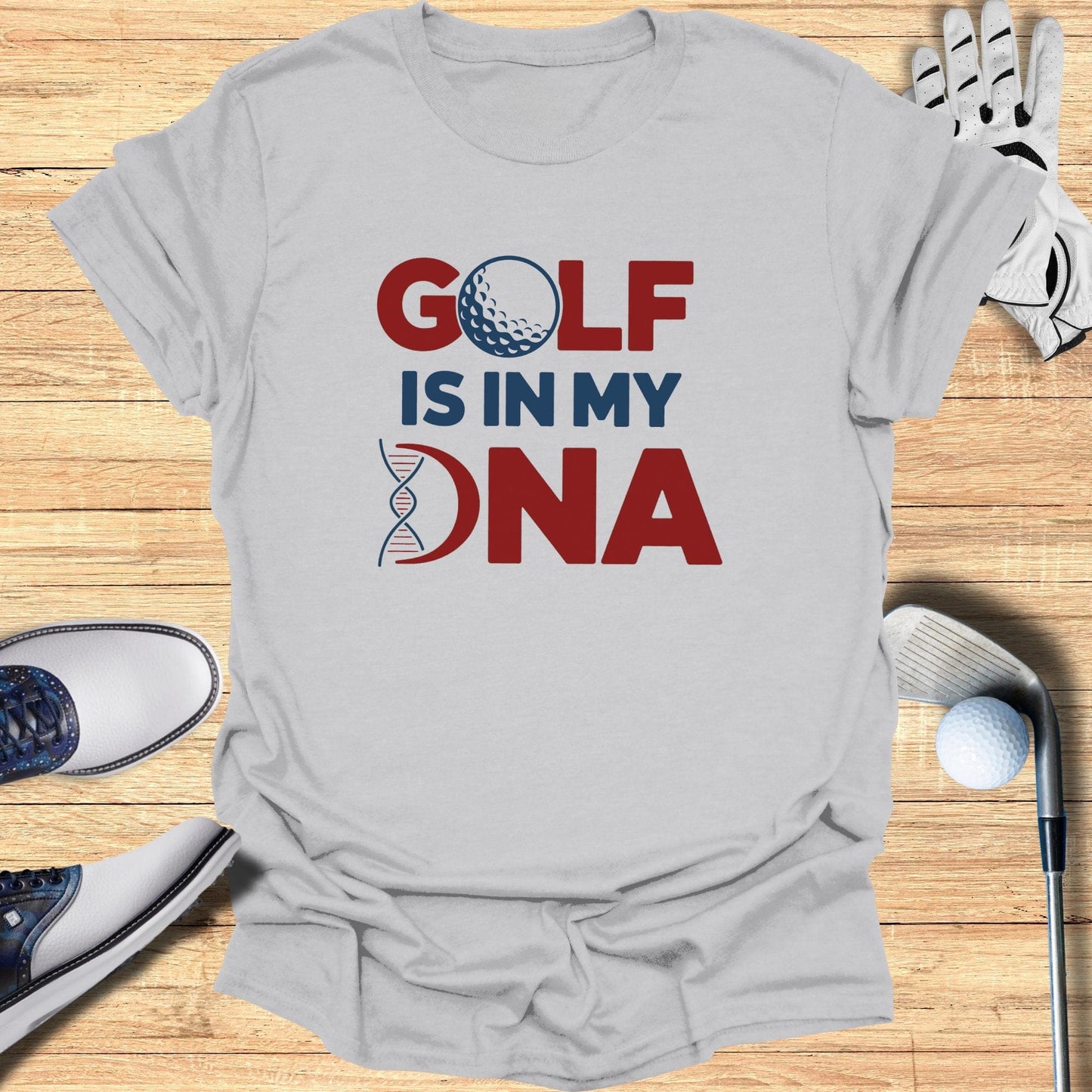 Golf Is In My DNA T-Shirt - Funny Golf Tee by Swing Epic
