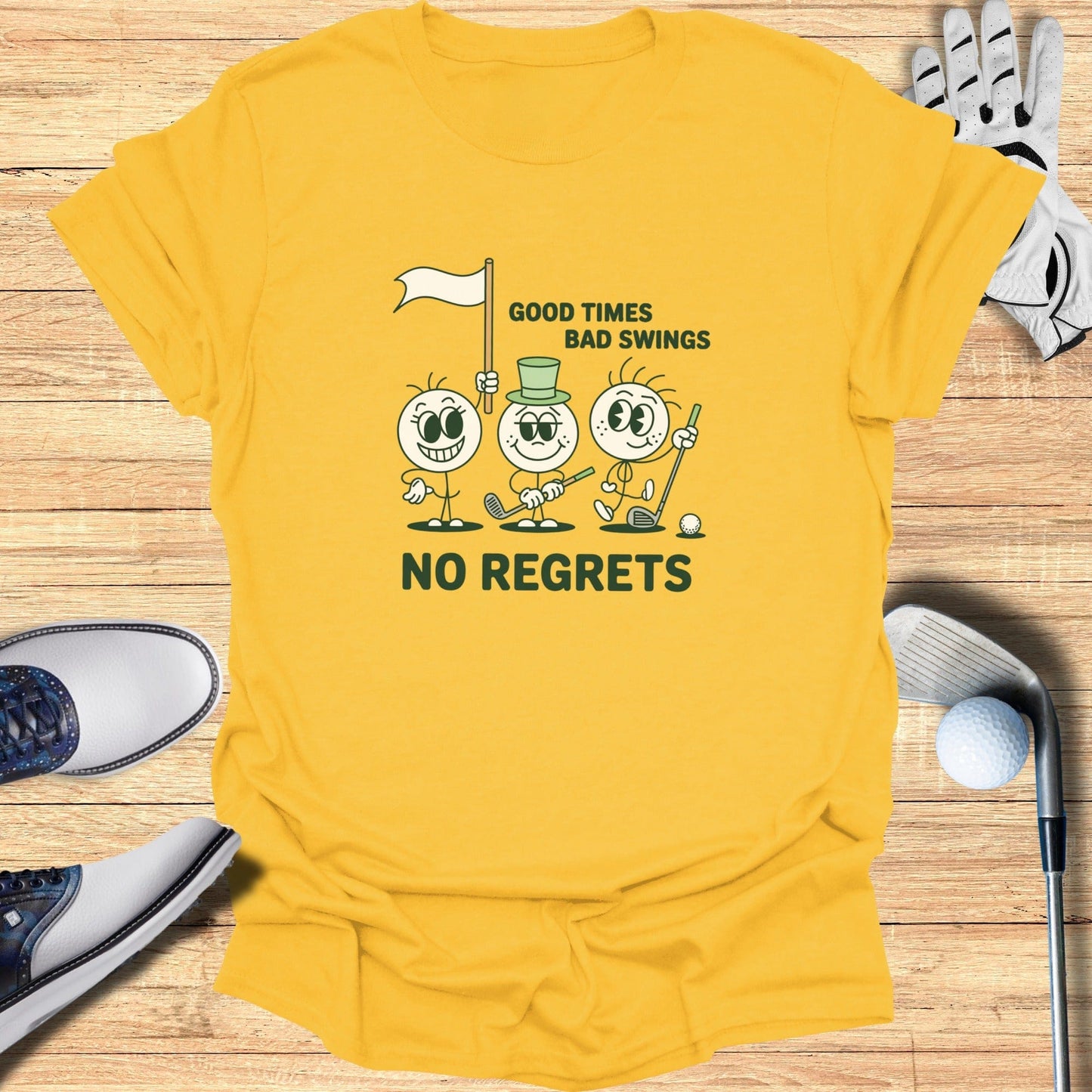Good Times Bad Swings T-Shirt - Funny Golf Tee by Swing Epic