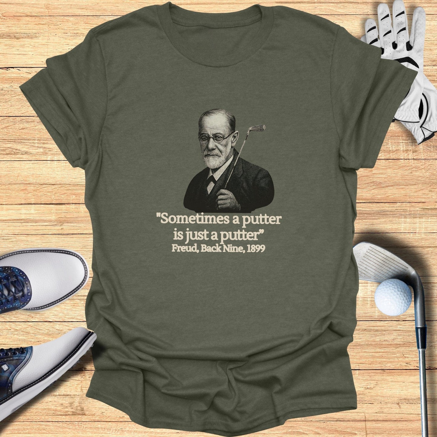 Sometimes A putter T-Shirt - Funny Golf Tee by Swing Epic