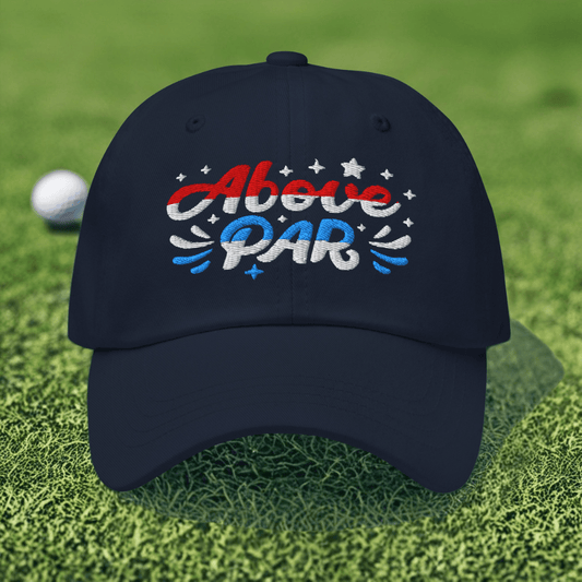 Above Par Embroidered Golf Cap - Funny Golf Tee by Swing Epic