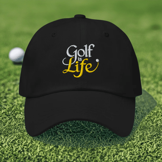 Golf is Life Embroidered Golf Cap - Funny Golf Tee by Swing Epic