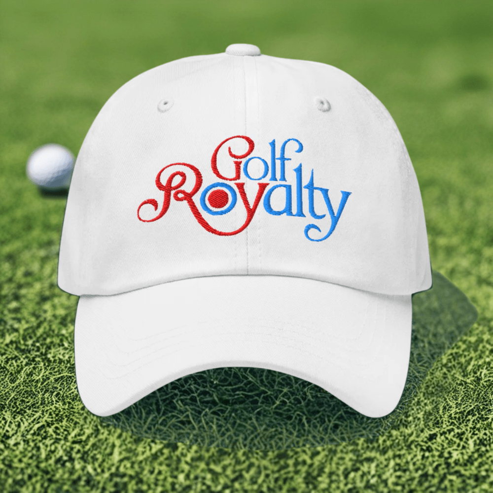 Golf Royalty Quirky Fun Embroidered Golf Cap - Funny Golf Tee by Swing Epic