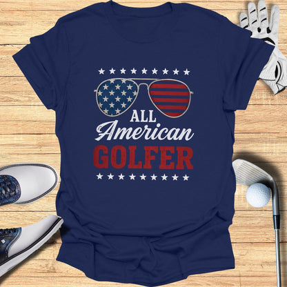 All American Golfer T-Shirt - Funny Golf Tee by Swing Epic